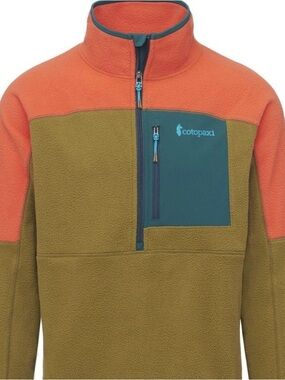 cotopaxi men abrazo half zip fleece jacket large